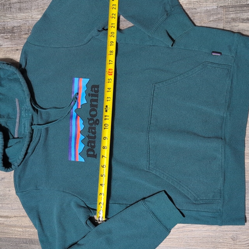 Patagonia Men's Borealis Green Hoodie - Picture 6 of 9